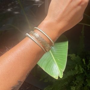 Kendra Scott Uma and Tiana Gold Cuff Bracelet Set